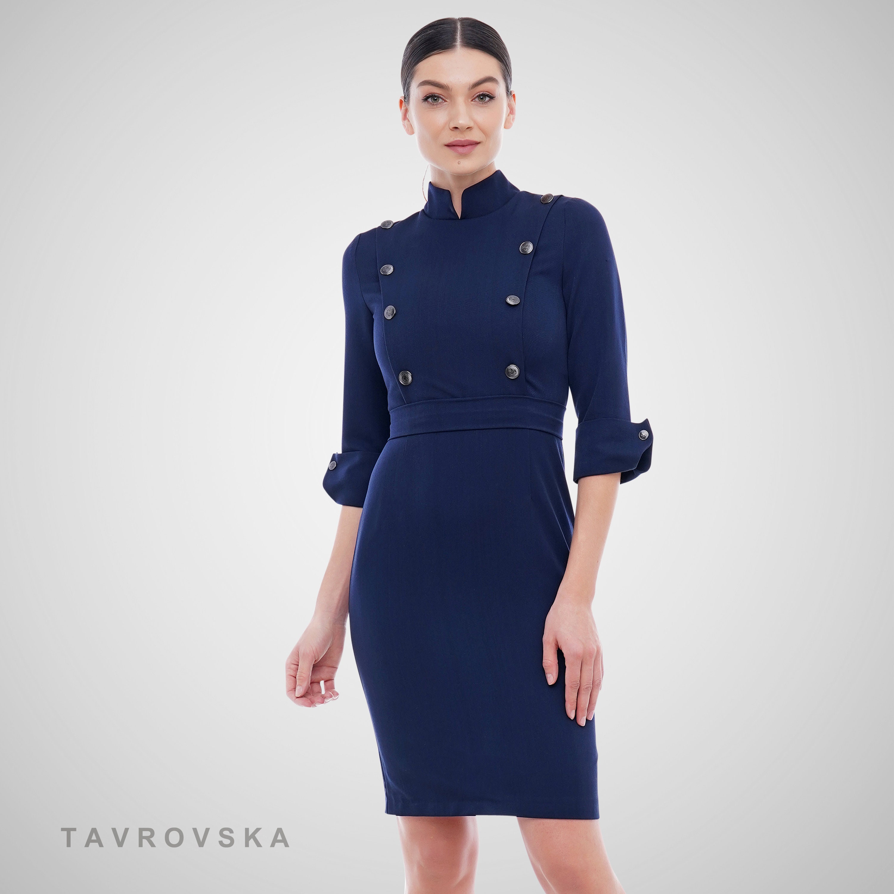 Polo Tuck Flared Dress