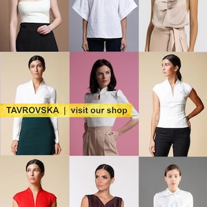 a collage of different types of women's blouses