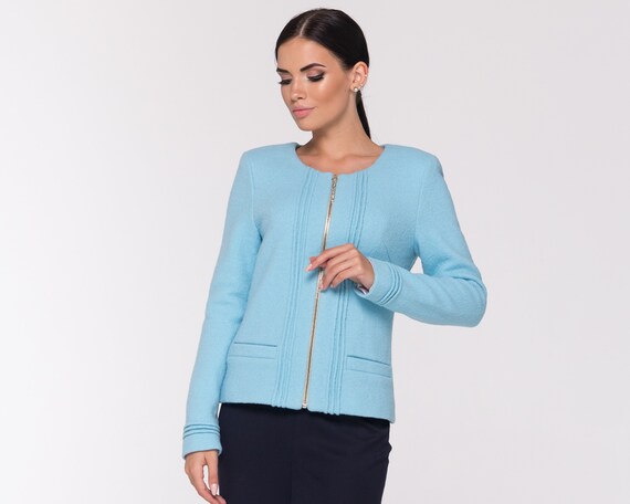 short wool jacket womens