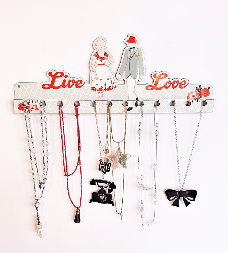 Retro Jewelry Rack Jewelry Wall Hanger Accessory Hanger Etsy