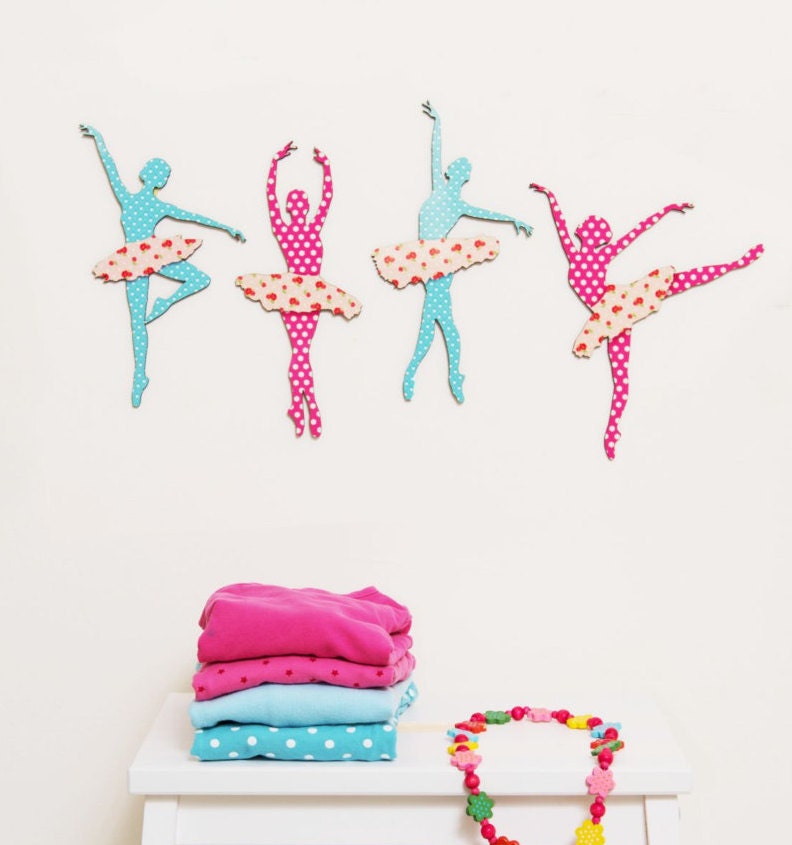 Wooden Ballerina Wall Decor Toddler Wall Decor Etsy