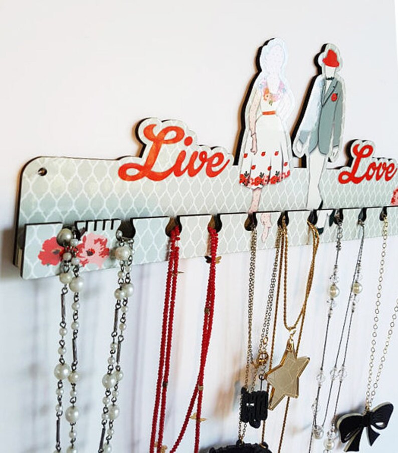 Retro Jewelry Rack Jewelry Wall Hanger Accessory Hanger Etsy