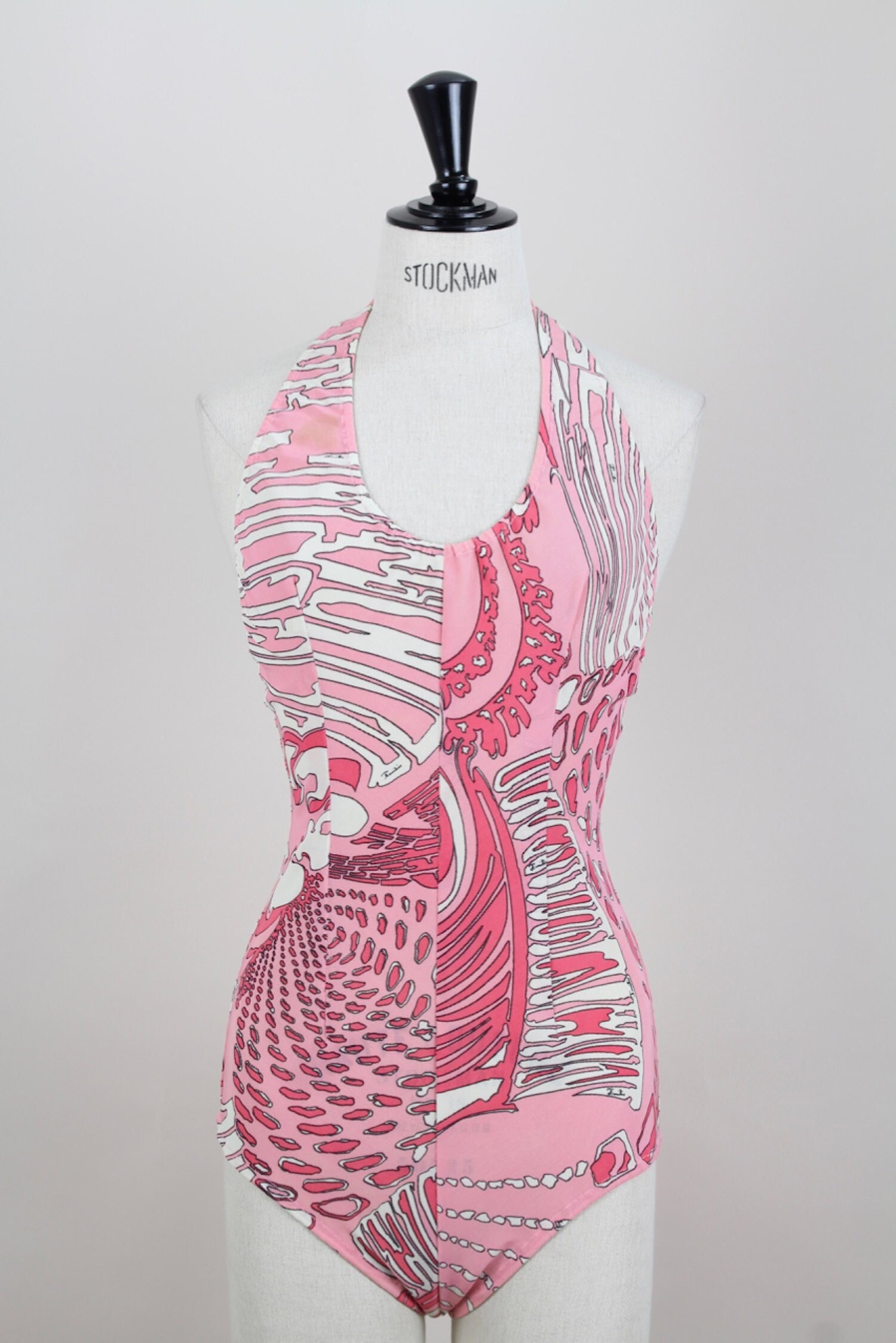 EMILIO PUCCI 1960s Pink White & Black EMILIO PUCCI 1960s Pink White & Black