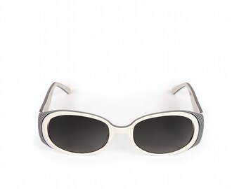 Judith Leiber vintage Oversized Pearl White Sunglasses with Brown Lenses JUDITH LEIBER Couture Crystal & Pearl Embellished Sunglasses  main image 3