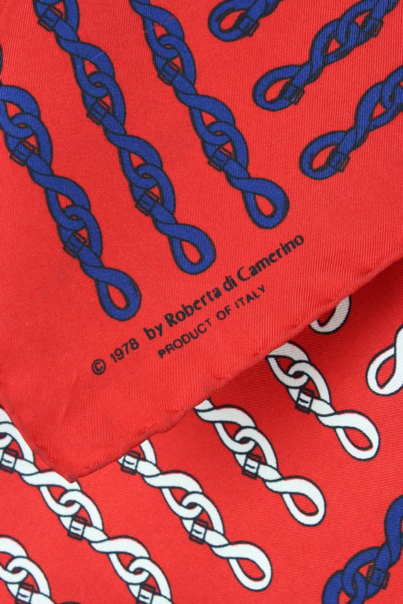 Roberta di camerino silk scarf mini scarf gift x size 24 inches