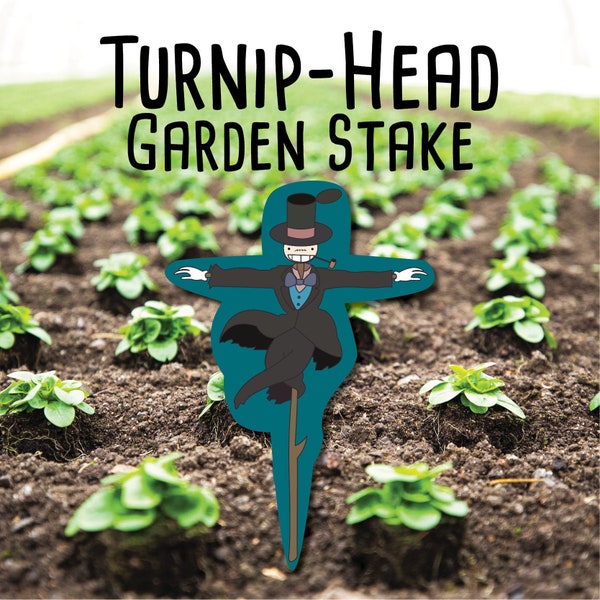 Turnip-Head Garden Stake