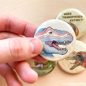 Dinosaur Trans buttons image 2