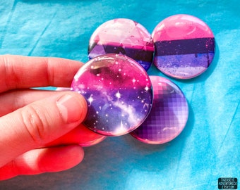 Omnisexual Pride Flag Button Sets - Pick 3, 4 or 5 buttons!