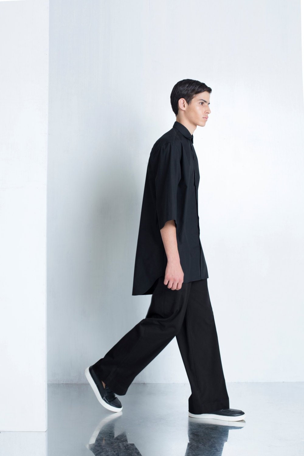 Oversized Shirt With Dropped Shoulder 