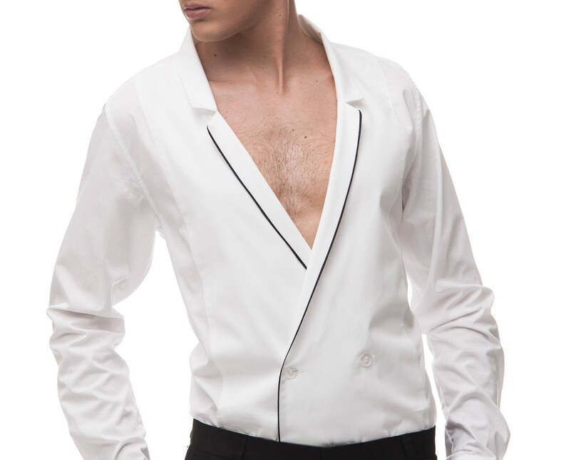 Woven Double Breasted Shirt