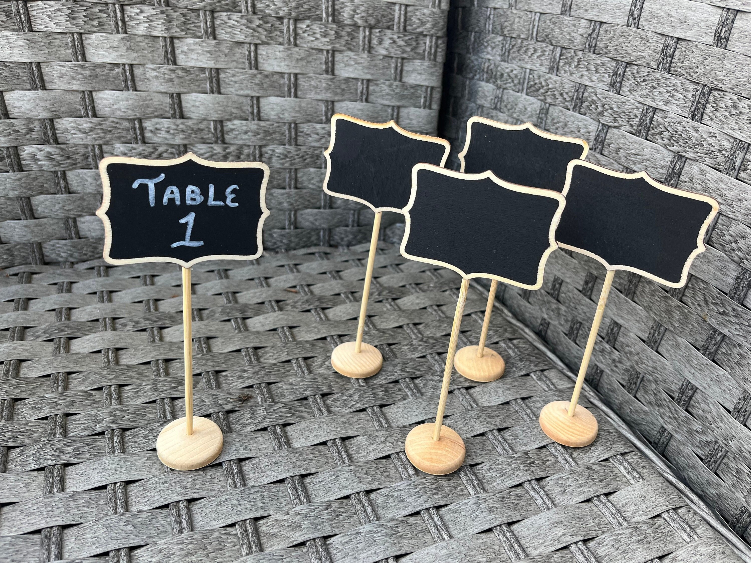 Chalkboard place card holders discount