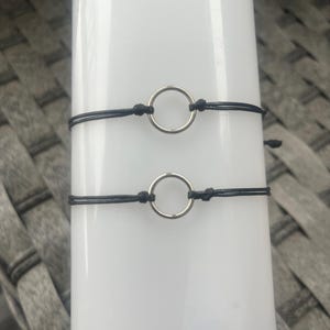 Conjunto de pulseras de la amistad / Conjunto de joyas en blanco y negro Pinky Promise / Regalo a juego para mejores amigas / Amor y amistad unidos imagen 6