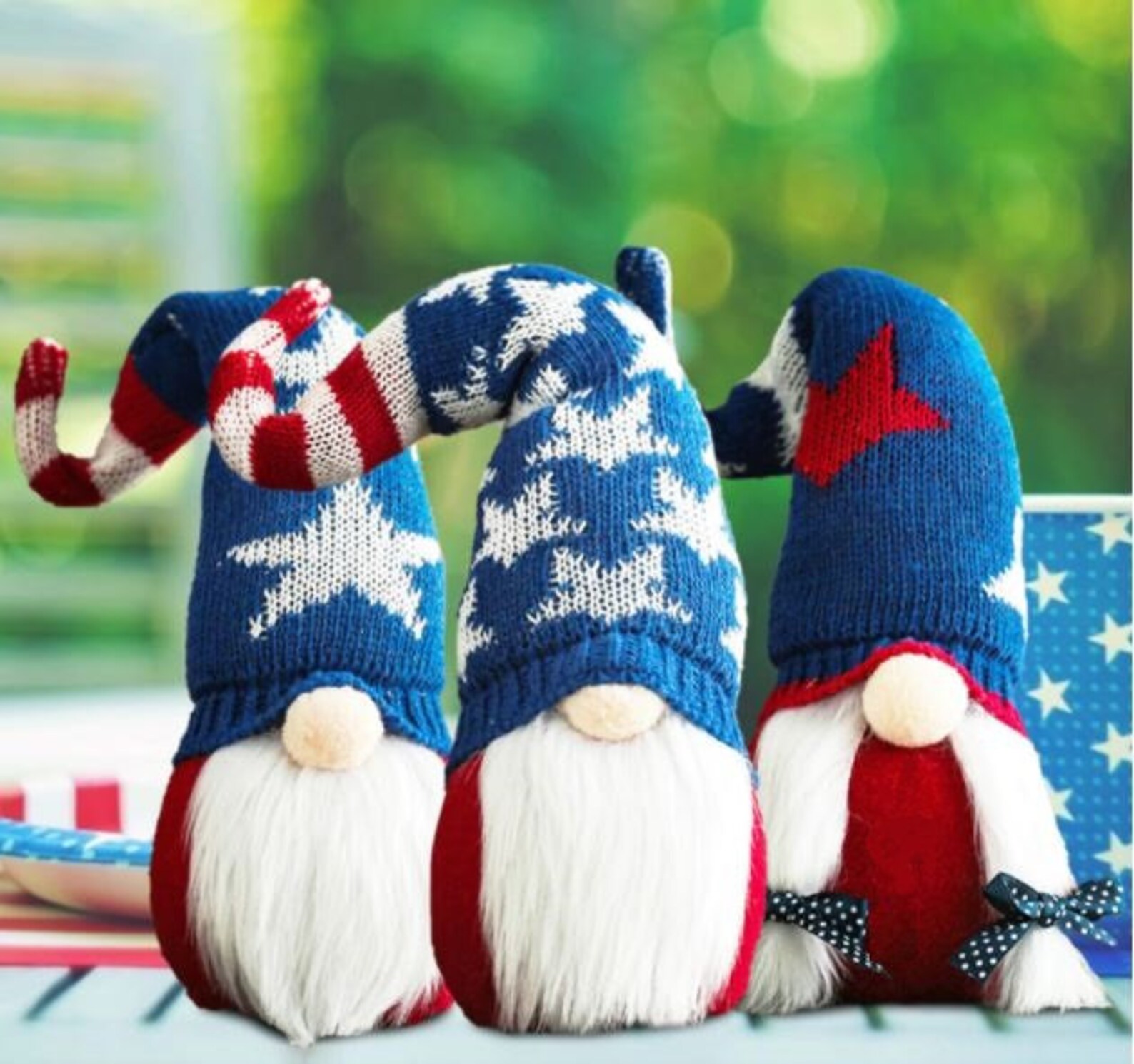 Memorial Day gift 4th of July Gnome Standing USA Etsy