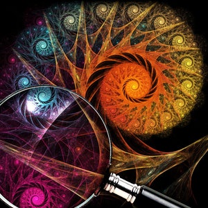 HEXAPLEX  – HD Art Print: psychedelic, sacred geometry, spiral, vortex, shell