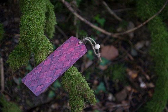 Wooden Bookmark Rectangle Shape Vintage Style 3d Rhombus Etsy