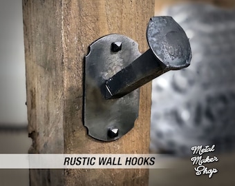 Gancho de clavo de ferrocarril, decoración industrial de estilo rústico