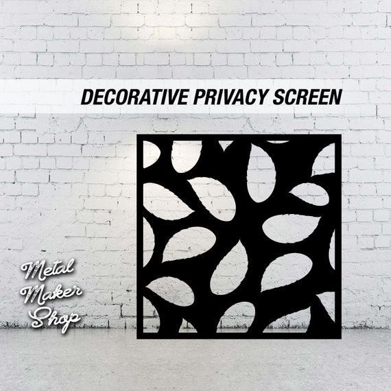 Decorative Privacy Screen, Leaf Pattern, Free Shipping | S155
