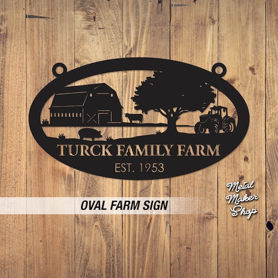 Farm Sign with Family Name | S41