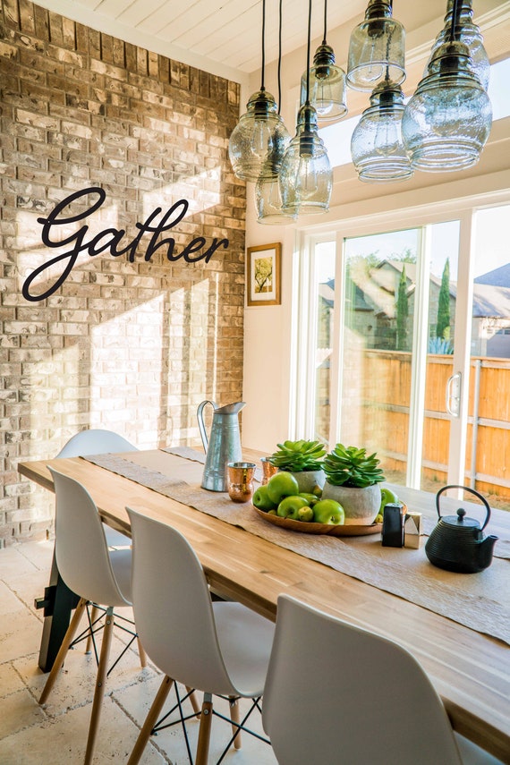 Large words for Your Home, Script Words for Kitchen, Handwritten Words for the Home, Gather with Friends, Gather | S36