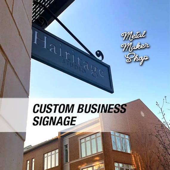 Business Logo Sign, Custom Metal Business Signs, Custom Metal Signs, Metal Sign logo, Free Shipping | S66