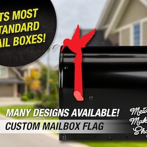 Hummingbird Mailbox Flag: Decorative Metal Mailbox Decor
