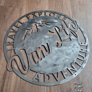 Custom Family Name Metal Adventure Sign