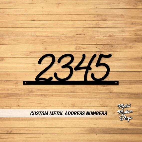 Address Numbers for Home, Outdoor Sign, Modern House Numbers, Address Numbers for House Horizontal, Free Shipping | S128Shelby