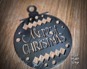 Adorno navideño de metal: decoración para el árbol de Navidad
