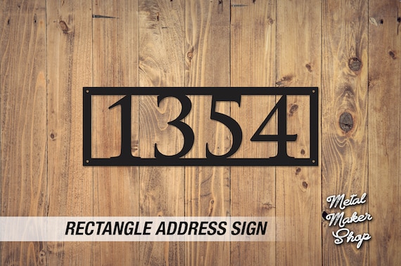 Metal Signs Personalized, Custom Metal Address Sign, Rectangle Address, Home Address, Metal Sign, Metal Wall Art, Free Shipping | S165