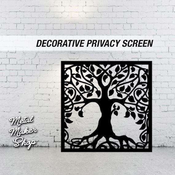 Decorative Privacy Screen, Tree of Life, Tree Pattern,  | S149