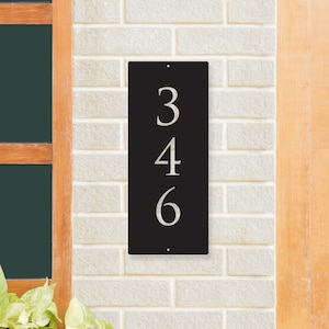 Vertical Address Numbers for Home or Business, Metal House Number Sign, Address Number Sign, Custom Metal Sign |  S53