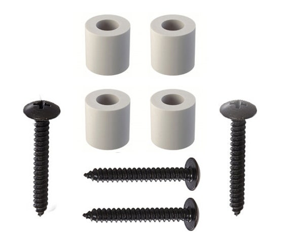 Screws & Risers for Signs, Spacers for Signs, 4 Risers - 4 Screws