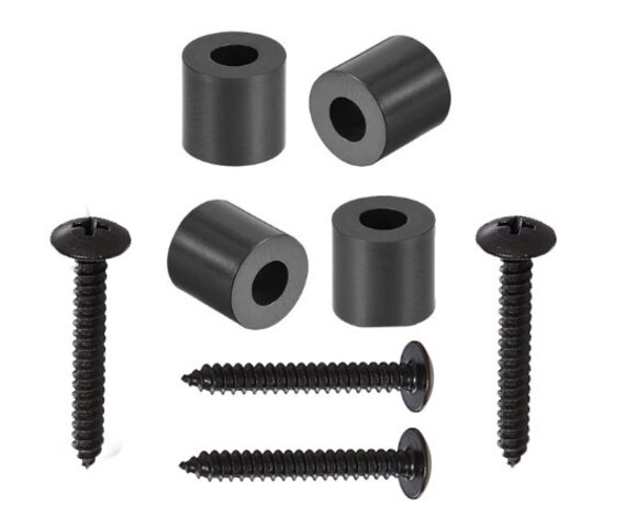 Screws & Risers for Signs, Spacers for Signs, 4 Risers - 4 Screws