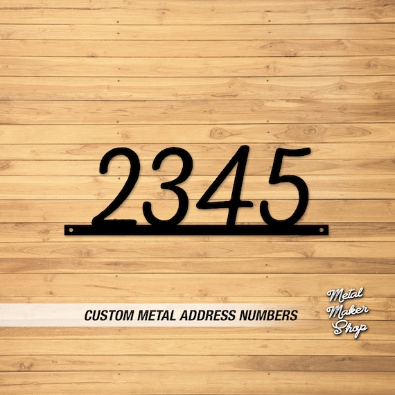 Address Numbers for Home, Outdoor Sign, Modern House Numbers, Address Numbers for House Horizontal, Free Shipping | S128Nexa