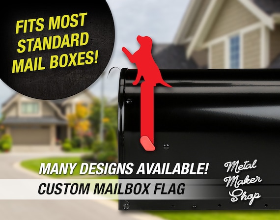 Dog Mailbox Flag, Decorative Mailbox Flag, Decorative mailbox Décor, Metal Dog Mailbox Decoration | S182DOG