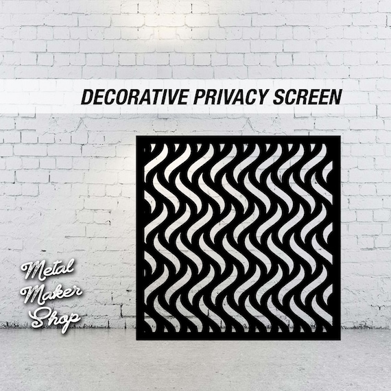 Decorative Privacy Screen, Wave Pattern , Free Shipping | S146