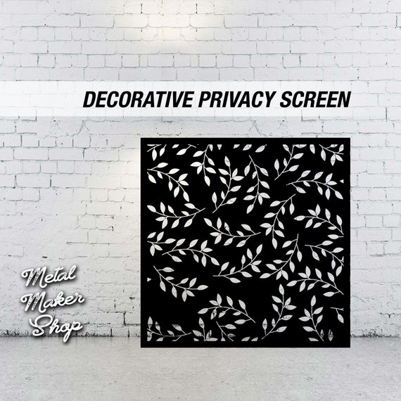 Decorative Privacy Screen, Leaf Pattern, Free Shipping | S154