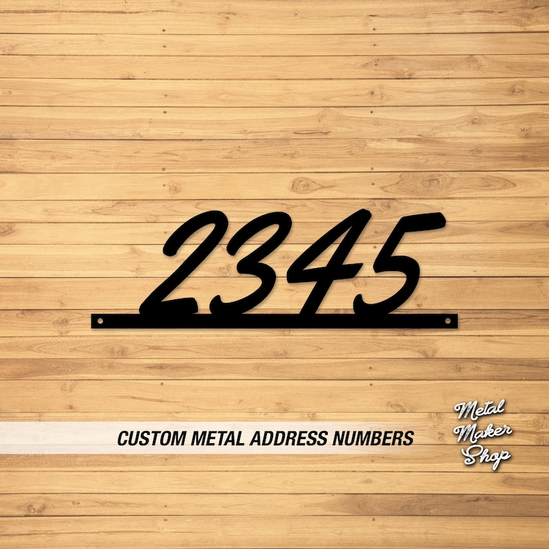 Modern Metal Address Numbers: Custom Outdoor Sign - Etsy