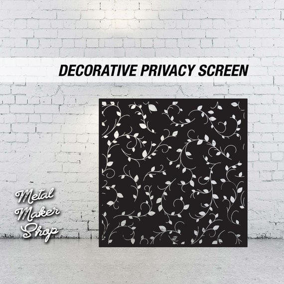 Decorative Privacy Screen, Vine Pattern, Flower Pattern, Free Shipping | S144