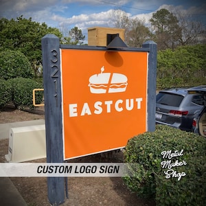 Business Logo Sign, Your Business Logo or Artwork, Custom Metal Business Signs, Custom Metal Signs, Metal Sign logo, Free Shipping | S66c