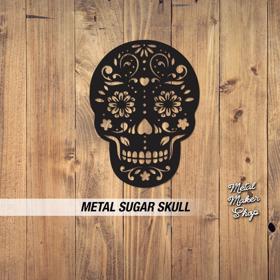 Day of the Dead, Sugar Skull Metal Art, Spooky Skull, Scary Skull,Dia de los Muertos, Halloween Art,