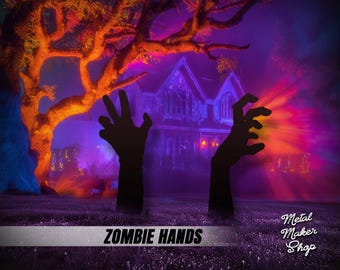 Brazo de zombi de metal para Halloween / S225