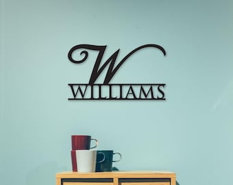 Custom Metal Name Sign: Personalized Outdoor Wall Decor