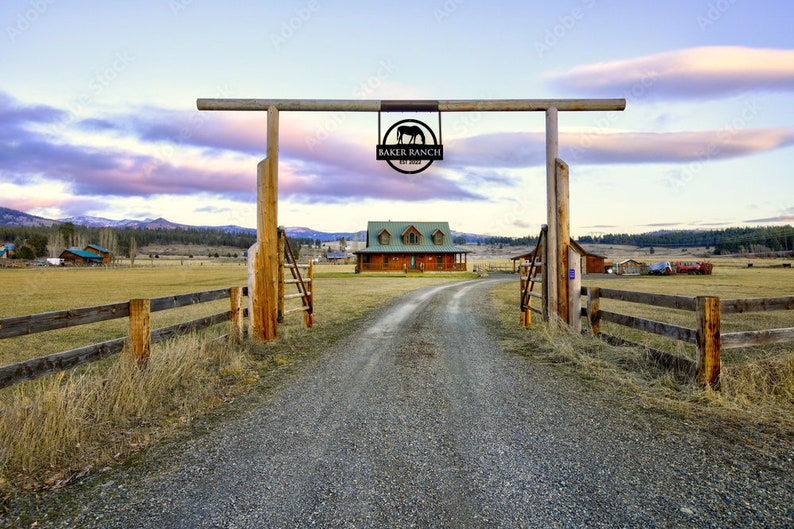 Family Ranch Sign Farm Sign Horse Sign for Farm Ranch Decor Etsy