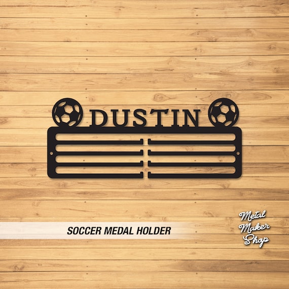 Soccer Medal Hanger with Name, Sports Awards, Highschool Sports Team, Gifts for kids in Sports, Sports Gifts | S132