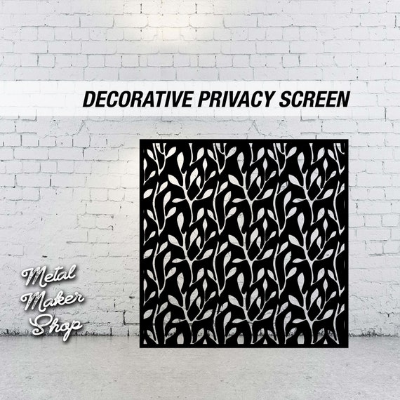 Decorative Privacy Screen, Vine Pattern, Free Shipping