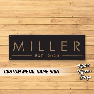 Metal Signs Personalized, Custom Metal Sign, Metal Name Sign, Metal Sign, Metal Wall Art, Free Shipping | S23