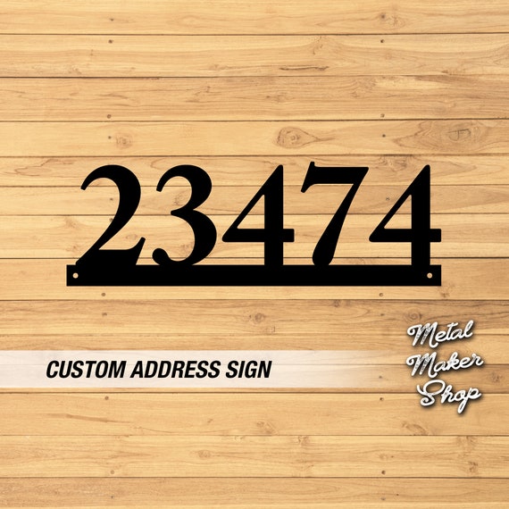 Traditional Address, Address Numbers for Home, Outdoor Sign, House Numbers, Address Numbers for House Horizontal, Free Shipping