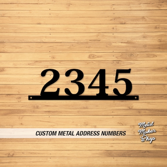 Address Numbers for Home, Outdoor Sign, Modern House Numbers, Address Numbers for House Horizontal, Free Shipping | S128Gimlet