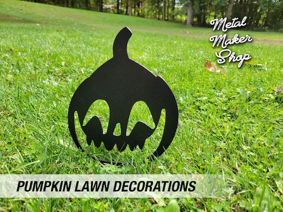 Halloween Lawn Decorations, Jackolantern, Scary Decor, Spooky Ornaments, Pumpkin Lawn Decorations,